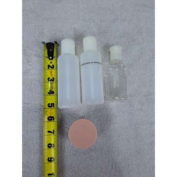 Bath & Body Works Satin Travel Case Clear Bag + 4 Containers Pack *Empty Bottles - Picture 10 of 13